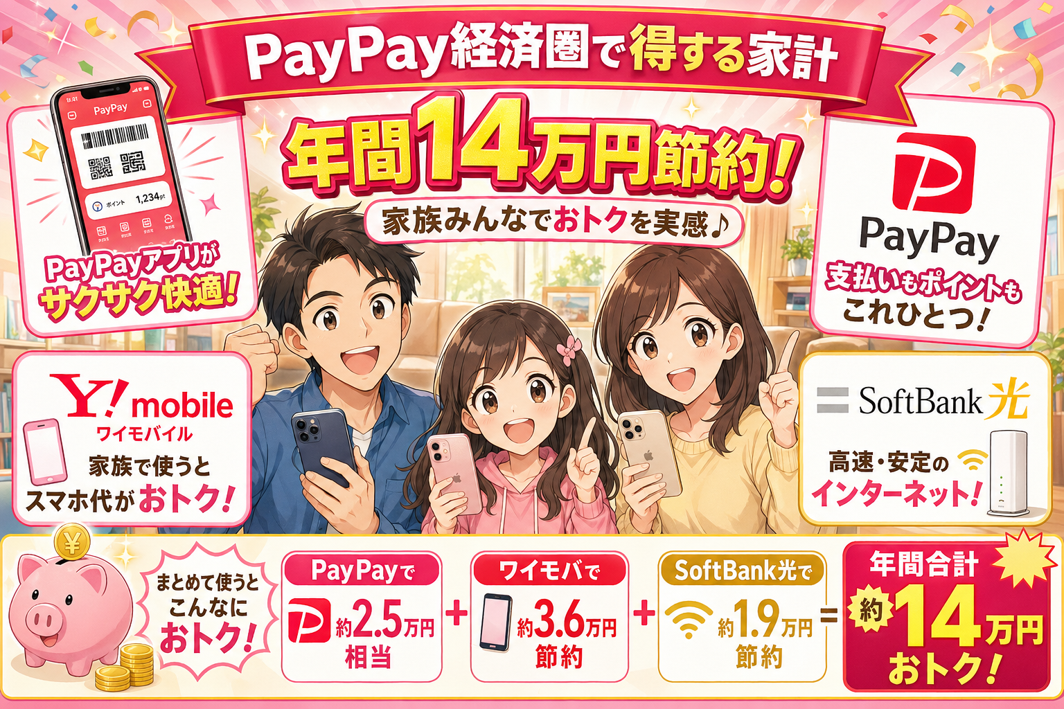 PayPay経済圏で年間14万円節約