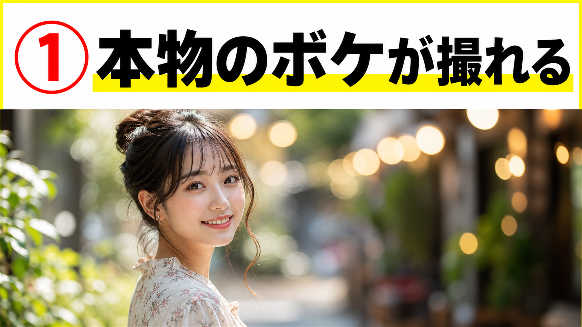 可変絞りで本物の光学ボケが撮れる
