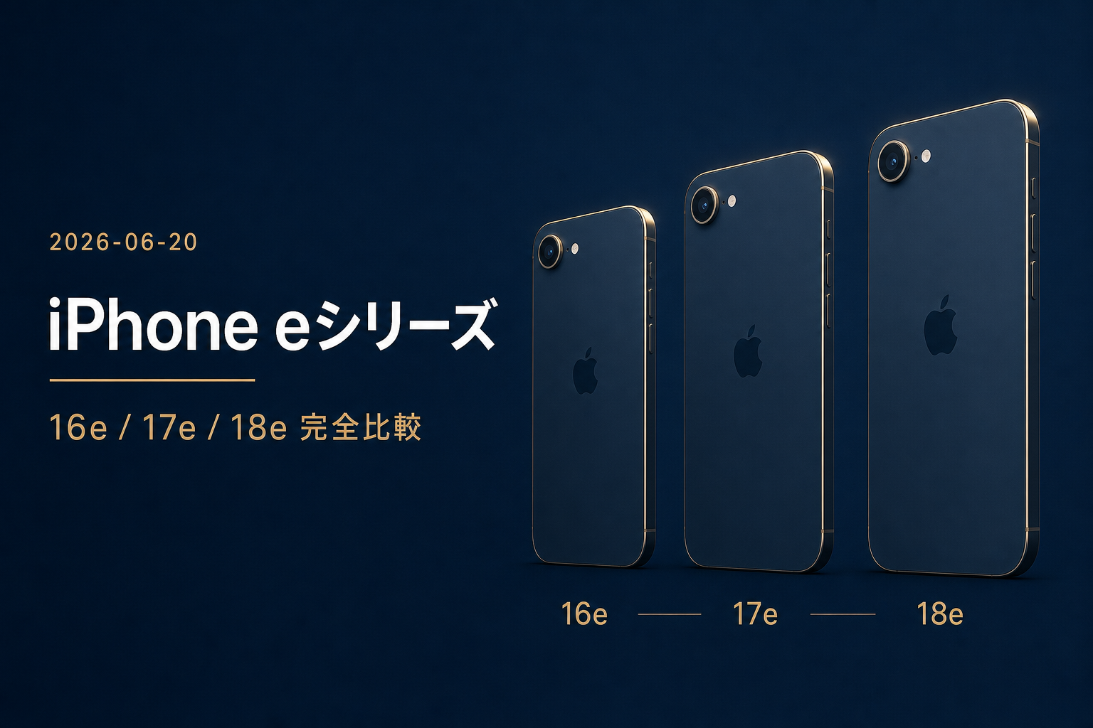 iPhone 16e/17e/18e 完全比較 コスパ最強は17e