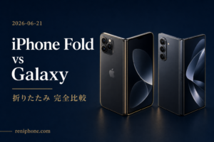 iPhone Fold vs Galaxy Z Fold 7 折りたたみ完全比較