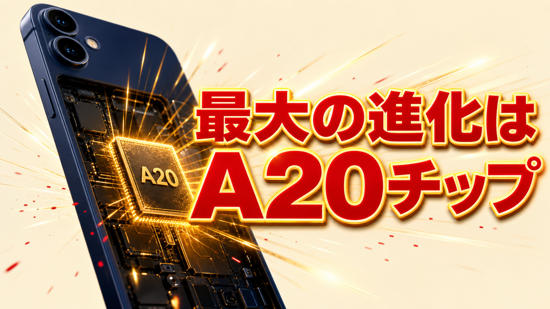 iPhone 18無印 最大の進化はA20チップ 2nmで数年最大の性能ジャンプ