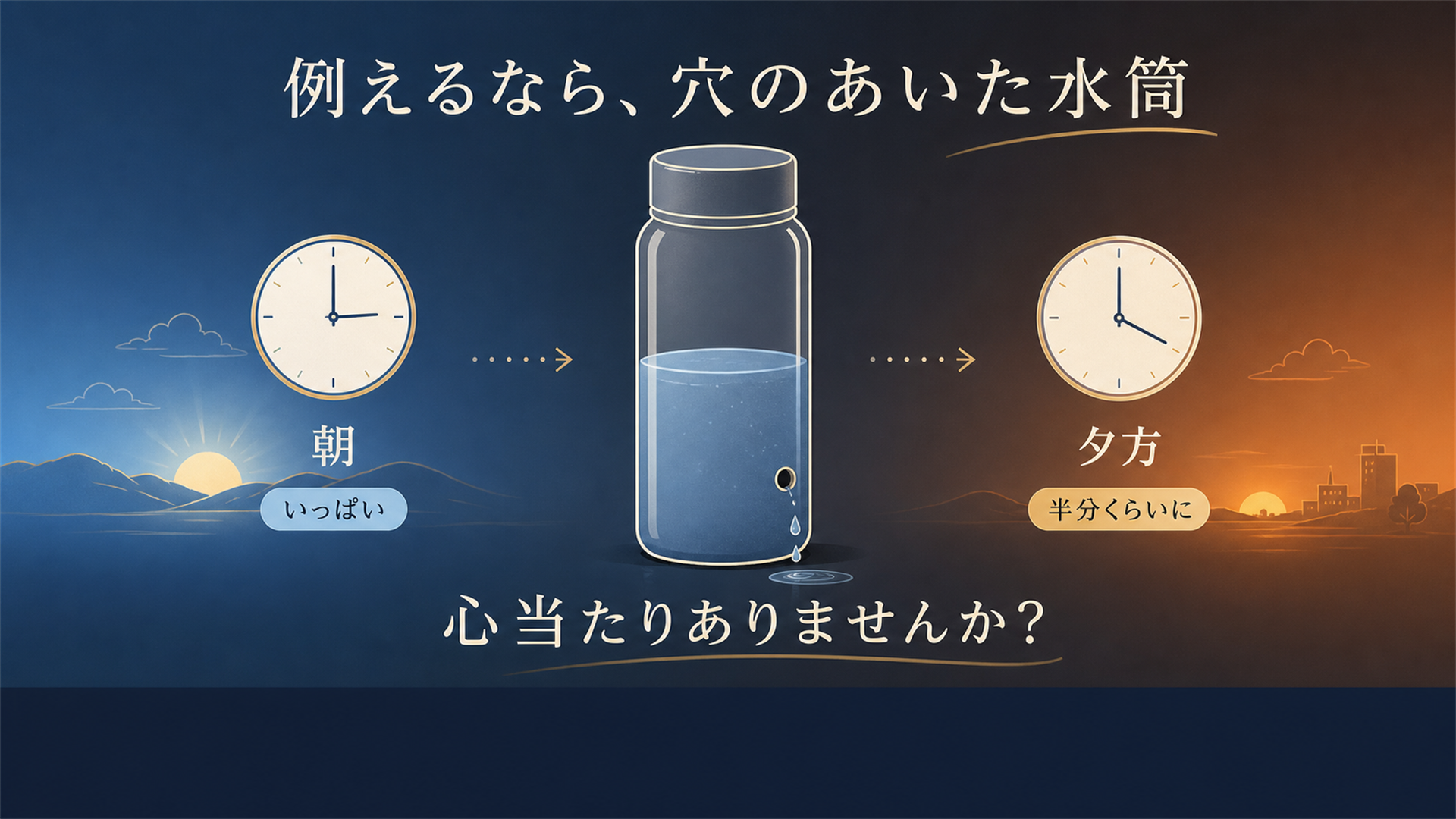 12や13の電池は穴のあいた古い水筒 買い替えでいちばん体感が大きい