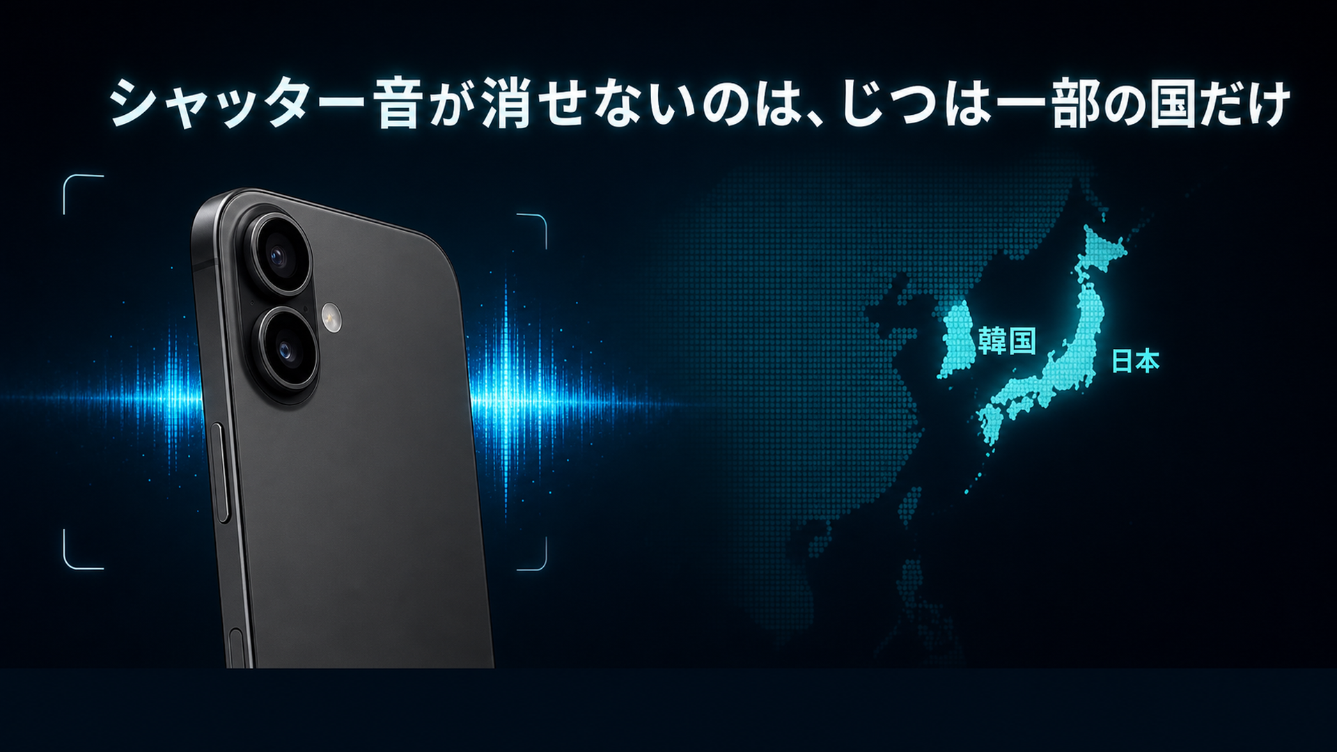 シャッター音は日本と韓国など一部の国だけの仕様