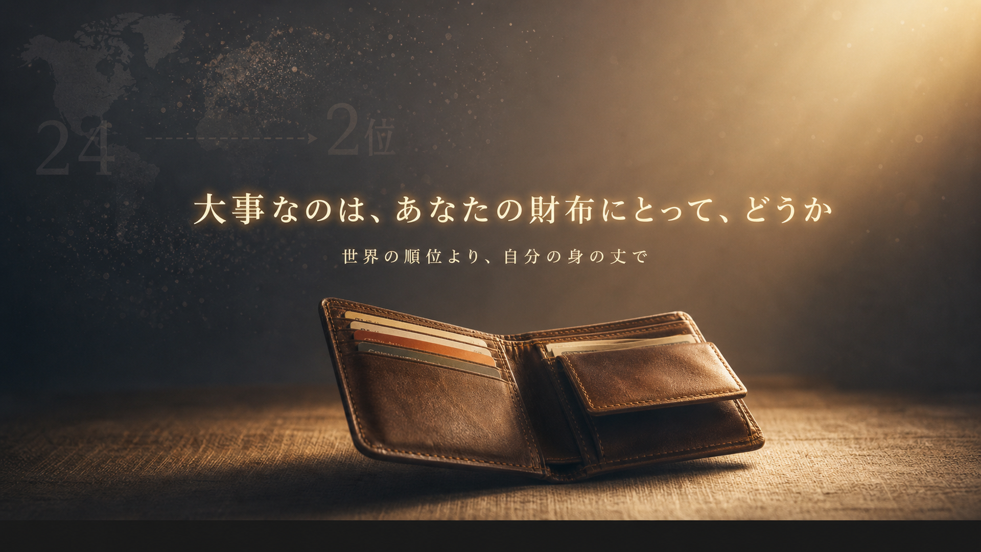 世界と比べるより自分の身の丈で決める