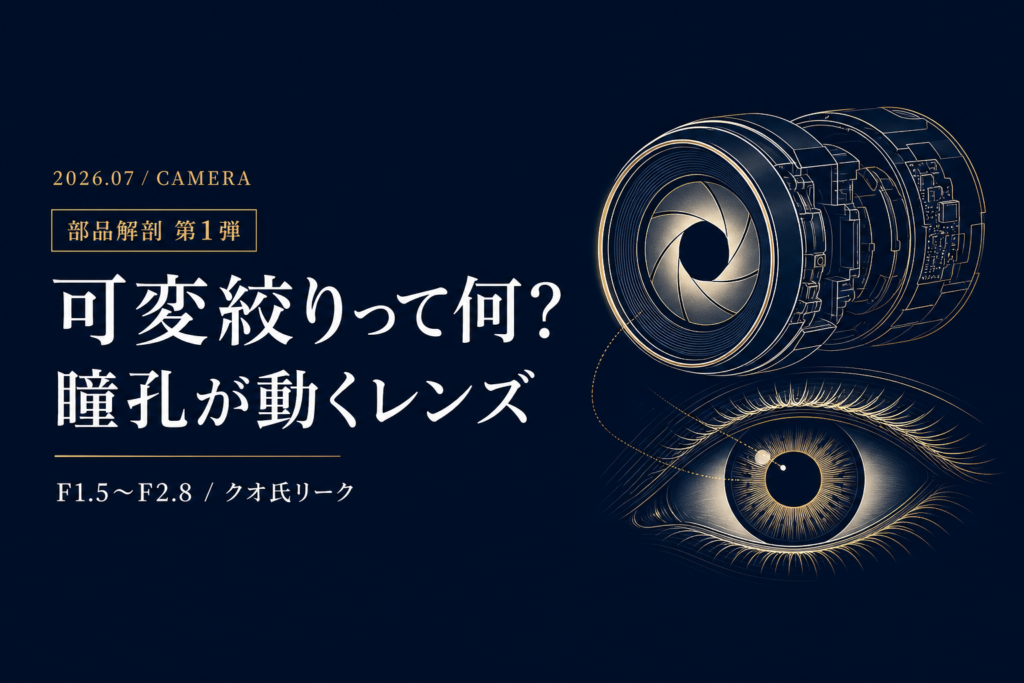 iPhone 18 Pro カメラ編 可変絞りって何がすごい 歴代カメラ史から丸ごと解剖 部品解剖シリーズ第1弾