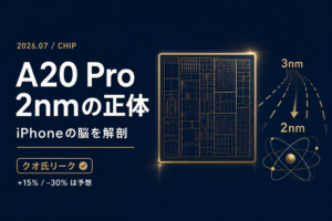 iPhone 18 Pro チップ編 A20 Pro 2ナノで何が変わる 歴代チップ史から丸ごと解剖 部品解剖シリーズ第2弾