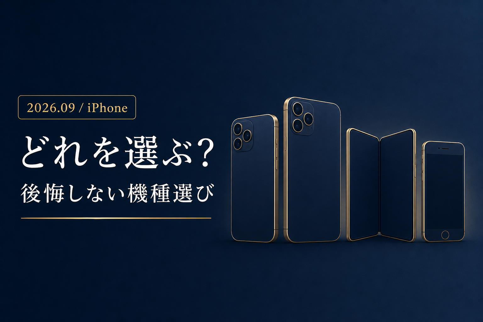 9月のiPhoneあなたはどれを選ぶ 後悔しない機種選び完全ガイド 18 Pro Pro Max 折りたたみ 型落ちの4択