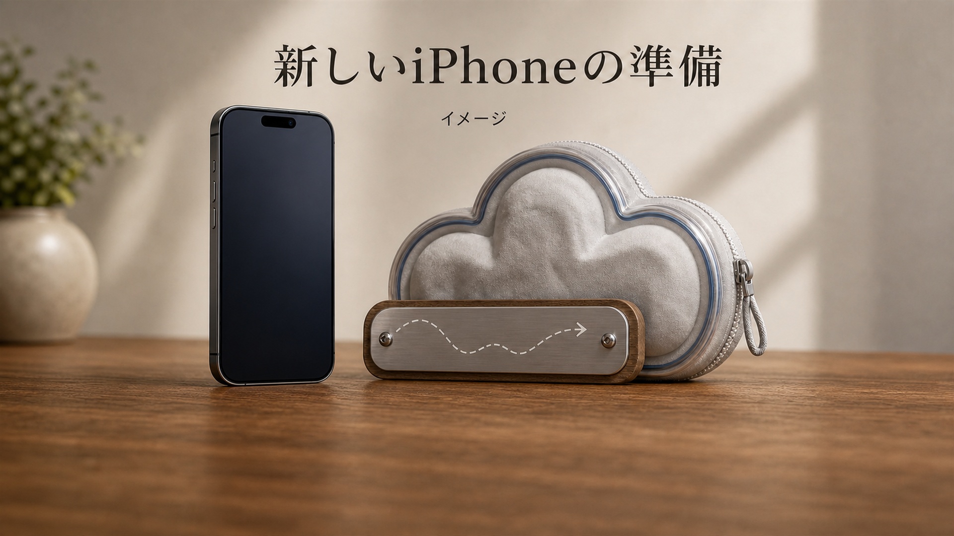 設定から新しいiPhoneの準備で無料無制限のバックアップ
