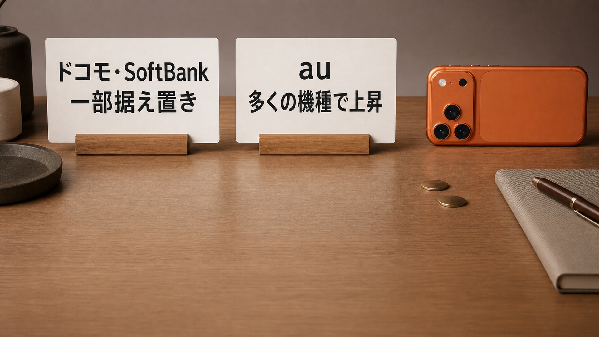 キャリアによって残価の対応が逆になっている