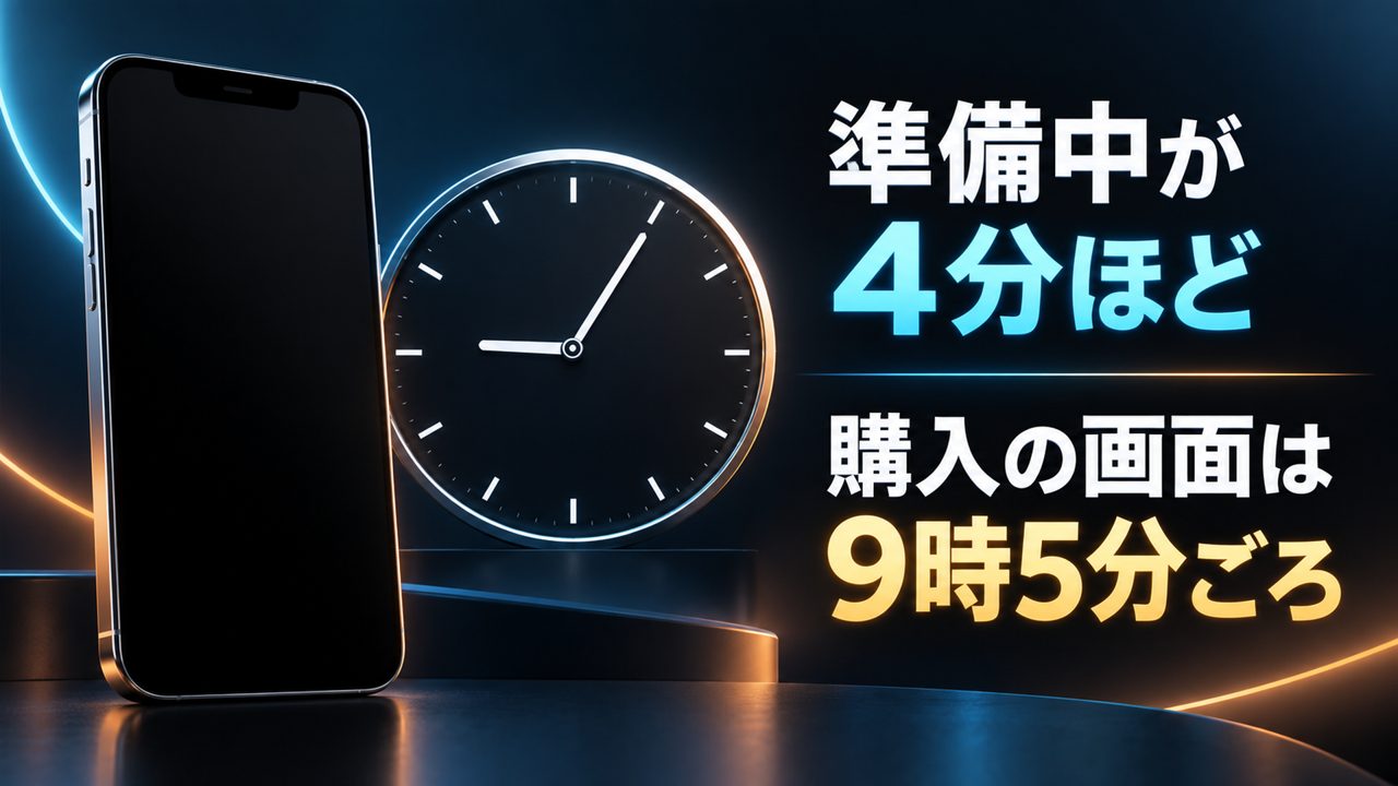 予約開始直後のアプリ