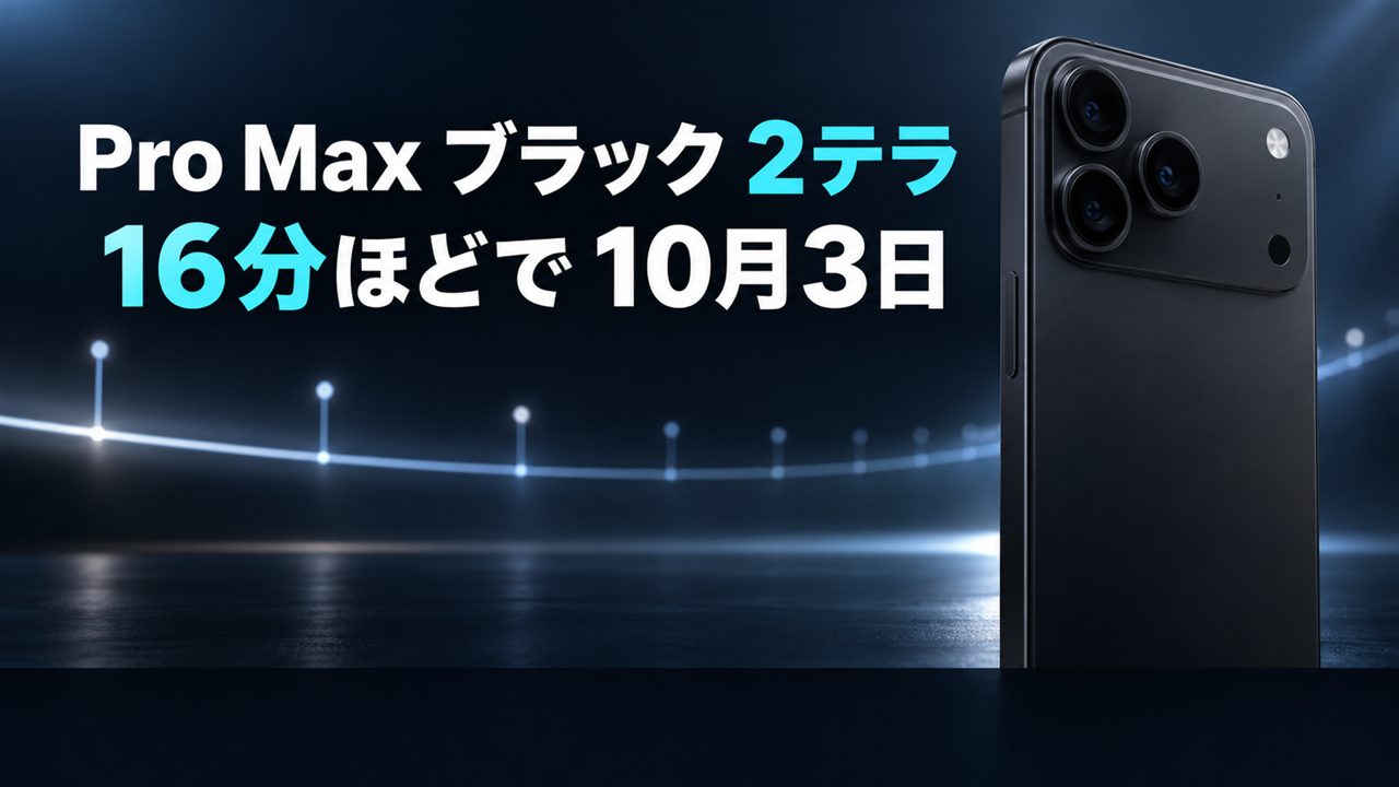 Pro Maxブラック2TB
