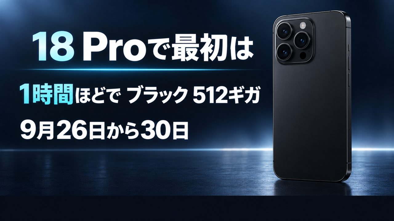 18 Proで最初にずれた構成