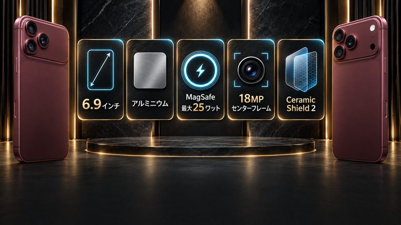 17 Pro Maxと18 Pro Maxで変わっていないもの