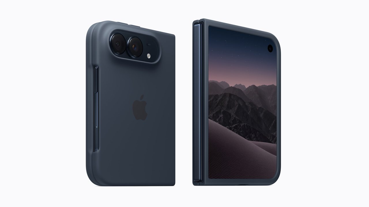 iPhone Duoのケース(ネイビーブルー)