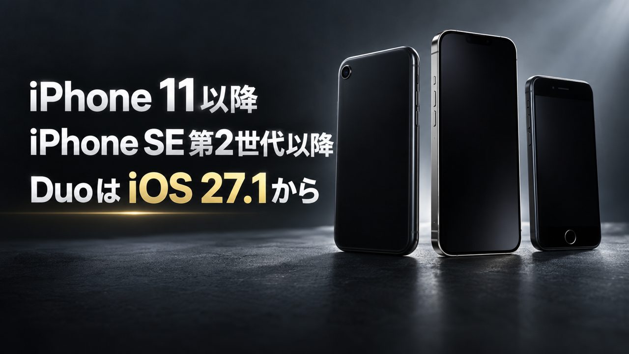 iOS 27の対応機種