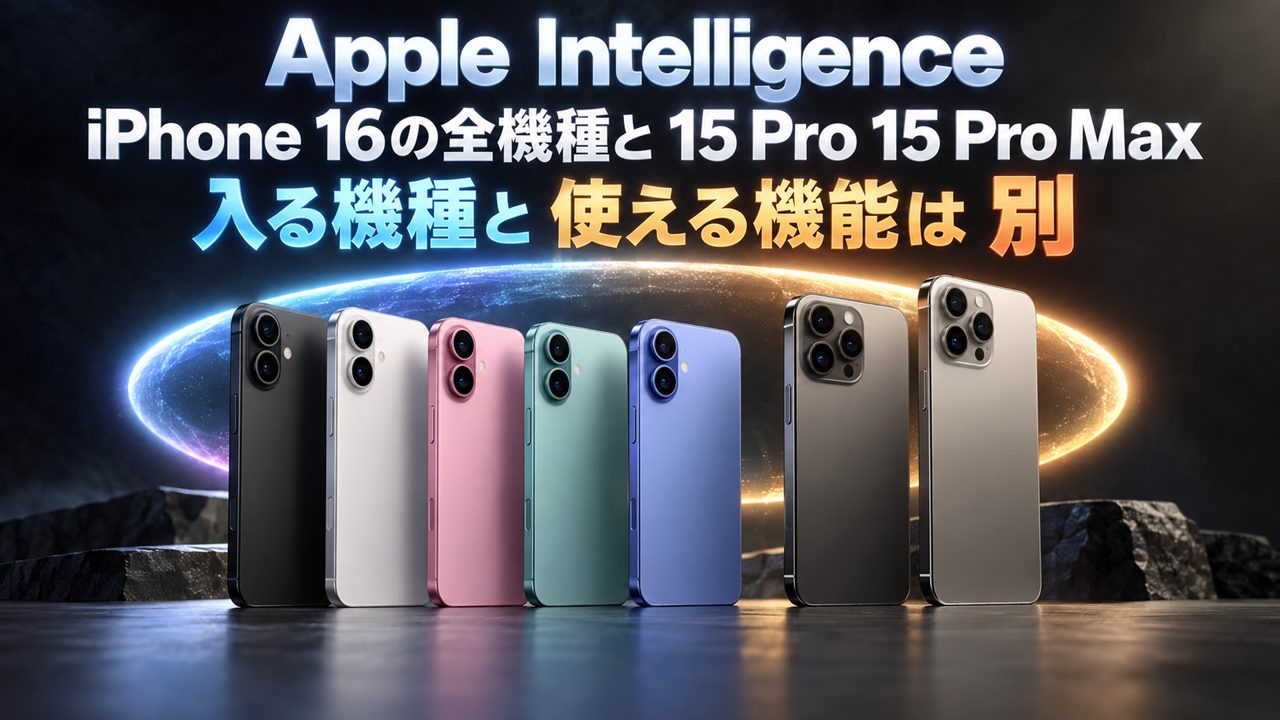 Apple Intelligenceが使える機種