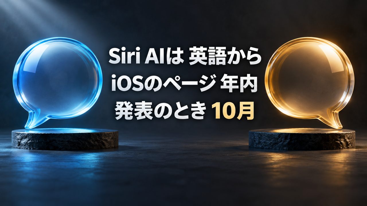 Siri AIの日本語対応の時期